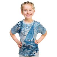 New Zealand Saling Kid T Shirt Aotearoa Yacht Racing - Born To Sail