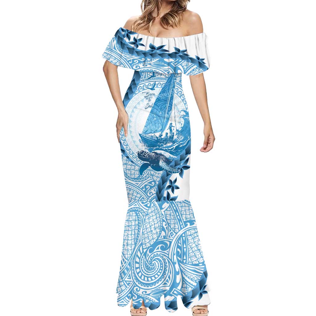New Zealand Sailing Mermaid Dress Aotearoa Yacht Racing - Born To Sail LT14 - Polynesian Pride