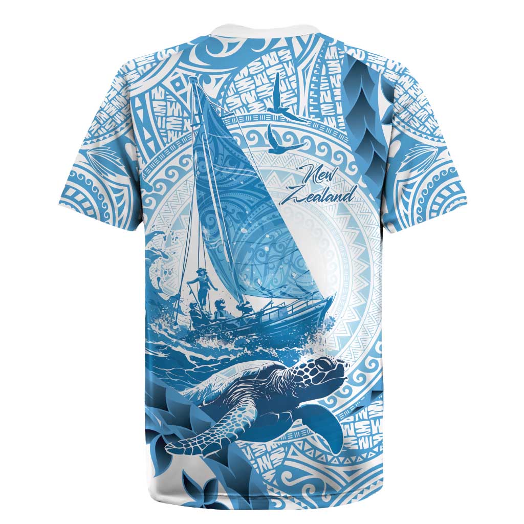 New Zealand Saling Rugby Jersey Aotearoa Yacht Racing - Born To Sail