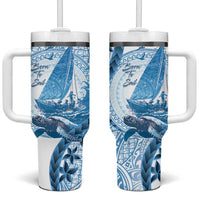 New Zealand Saling Tumbler With Handle Aotearoa Yacht Racing - Born To Sail