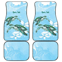 Polynesia Valentine's Day Car Mats SeaTurtle Couple Polynesian - Fairy Sparkles Color