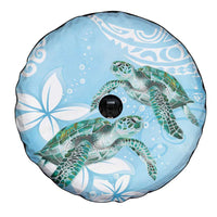 Polynesia Valentine's Day Spare Tire Cover SeaTurtle Couple Polynesian - Fairy Sparkles Color