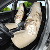 Happy Valentine's Day Polynesia Car Seat Cover SeaTurtle Couple Polynesian - Pollinate Color