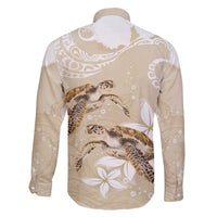 Happy Valentine's Day Polynesia Family Matching Off Shoulder Short Dress and Hawaiian Shirt SeaTurtle Couple Polynesian - Pollinate Color