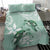 Happy Valentine's Day Polynesia Bedding Set SeaTurtle Couple Polynesian - Green Lester Color