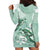 Happy Valentine's Day Polynesia Hoodie Dress SeaTurtle Couple Polynesian - Green Lester Color