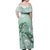 Happy Valentine's Day Polynesia Off Shoulder Maxi Dress SeaTurtle Couple Polynesian - Green Lester Color