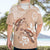 Happy Valentine's Day Polynesia Hawaiian Shirt SeaTurtle Couple Polynesian - Desert Sand Color