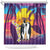 Hawaii Penguin Couple Shower Curtain You Are My Valentine - Tropical Sunset Vibes