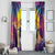 Hawaii Penguin Couple Window Curtain You Are My Valentine - Tropical Sunset Vibes