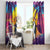 Hawaii Penguin Couple Window Curtain You Are My Valentine - Tropical Sunset Vibes