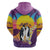 Hawaii Penguin Couple Zip Hoodie You Are My Valentine - Tropical Sunset Vibes