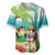 Hawaii Penguin Couple Baseball Jersey Hawaiian Kakau - Tropical Summer Vibes