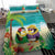 Hawaii Penguin Couple Bedding Set Hawaiian Kakau - Tropical Summer Vibes