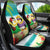 Hawaii Penguin Couple Car Seat Cover Hawaiian Kakau - Tropical Summer Vibes