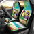 Hawaii Penguin Couple Car Seat Cover Hawaiian Kakau - Tropical Summer Vibes