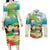 Hawaii Penguin Couple Couples Matching Long Sleeve Bodycon Dress and Long Sleeve Button Shirt Hawaiian Kakau - Tropical Summer Vibes