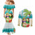 Hawaii Penguin Couple Couples Matching Mermaid Dress and Long Sleeve Button Shirt Hawaiian Kakau - Tropical Summer Vibes