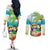 Hawaii Penguin Couple Couples Matching Off The Shoulder Long Sleeve Dress and Long Sleeve Button Shirt Hawaiian Kakau - Tropical Summer Vibes