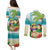 Hawaii Penguin Couple Couples Matching Puletasi and Long Sleeve Button Shirt Hawaiian Kakau - Tropical Summer Vibes