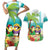 Hawaii Penguin Couple Couples Matching Short Sleeve Bodycon Dress and Hawaiian Shirt Hawaiian Kakau - Tropical Summer Vibes