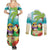 Hawaii Penguin Couple Couples Matching Summer Maxi Dress and Long Sleeve Button Shirt Hawaiian Kakau - Tropical Summer Vibes