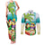 Hawaii Penguin Couple Couples Matching Tank Maxi Dress and Long Sleeve Button Shirt Hawaiian Kakau - Tropical Summer Vibes