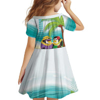 Hawaii Penguin Couple Family Matching Long Sleeve Bodycon Dress and Hawaiian Shirt Hawaiian Kakau - Tropical Summer Vibes LT14 - Polynesian Pride