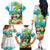 Hawaii Penguin Couple Family Matching Off The Shoulder Long Sleeve Dress and Hawaiian Shirt Hawaiian Kakau - Tropical Summer Vibes