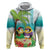 Hawaii Penguin Couple Hoodie Hawaiian Kakau - Tropical Summer Vibes