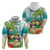 Hawaii Penguin Couple Hoodie Hawaiian Kakau - Tropical Summer Vibes