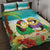 Hawaii Penguin Couple Quilt Bed Set Hawaiian Kakau - Tropical Summer Vibes