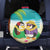 Hawaii Penguin Couple Spare Tire Cover Hawaiian Kakau - Tropical Summer Vibes