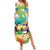 Hawaii Penguin Couple Summer Maxi Dress Hawaiian Kakau - Tropical Summer Vibes