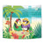 Hawaii Penguin Couple Tapestry Hawaiian Kakau - Tropical Summer Vibes