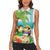 Hawaii Penguin Couple Women Sleeveless Polo Shirt Hawaiian Kakau - Tropical Summer Vibes