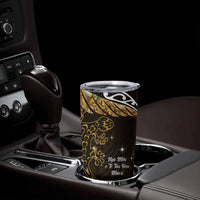 New Zealand Matariki Tumbler Cup Maori New Year Silver Fern And Lizard - Gold
