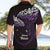 New Zealand Matariki Hawaiian Shirt Maori New Year Silver Fern And Lizard - Purple