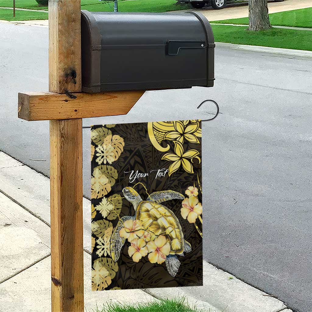 Personalised Aloha Hawaii Oahu Island Garden Flag Gathering Place Sea Turtle Ilima Flowers