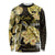 Personalised Aloha Hawaii Oahu Island Long Sleeve Shirt Gathering Place Sea Turtle Ilima Flowers