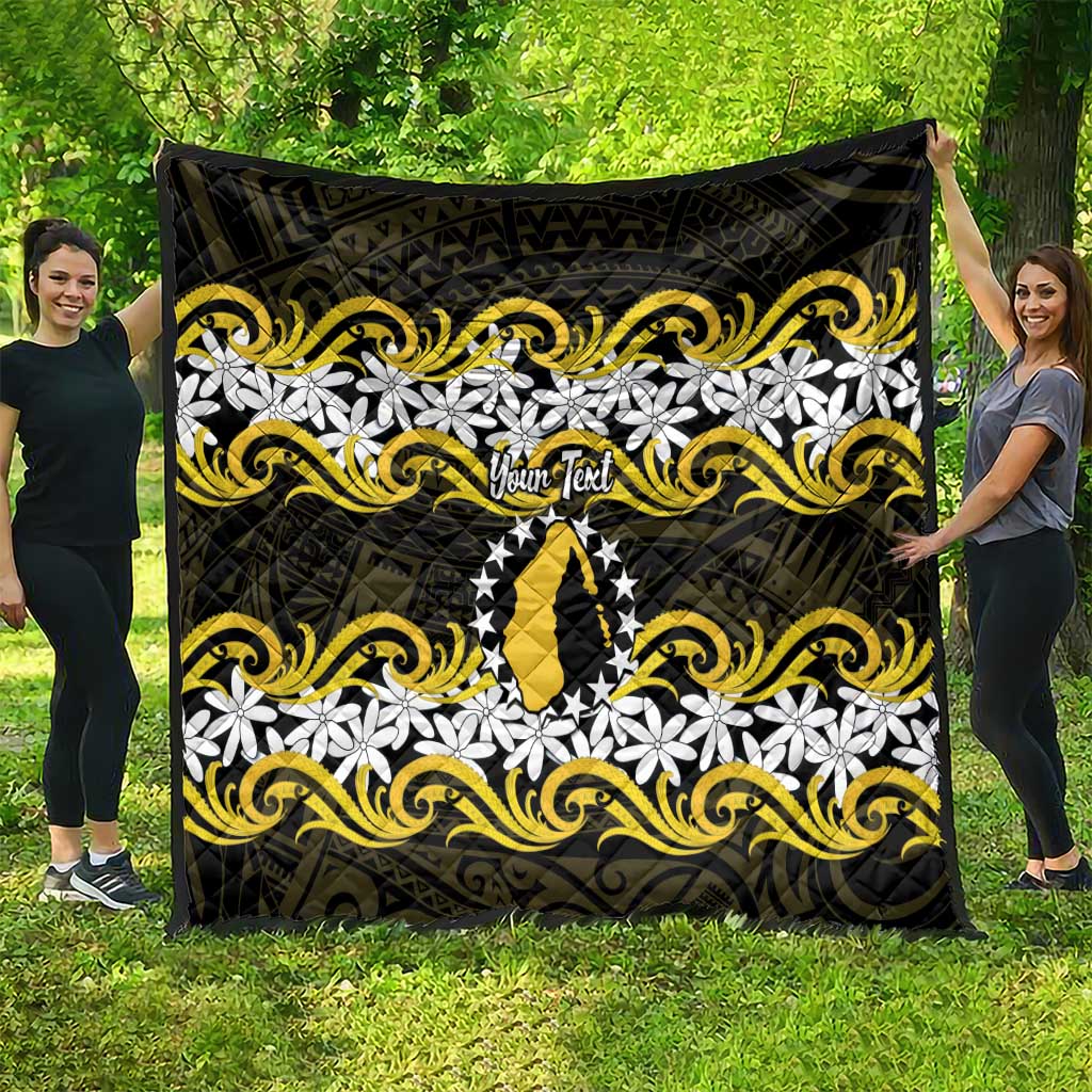 Personalised Cook Islands Aitutaki Quilt Tiare Maori Polynesian Waves Tattoo