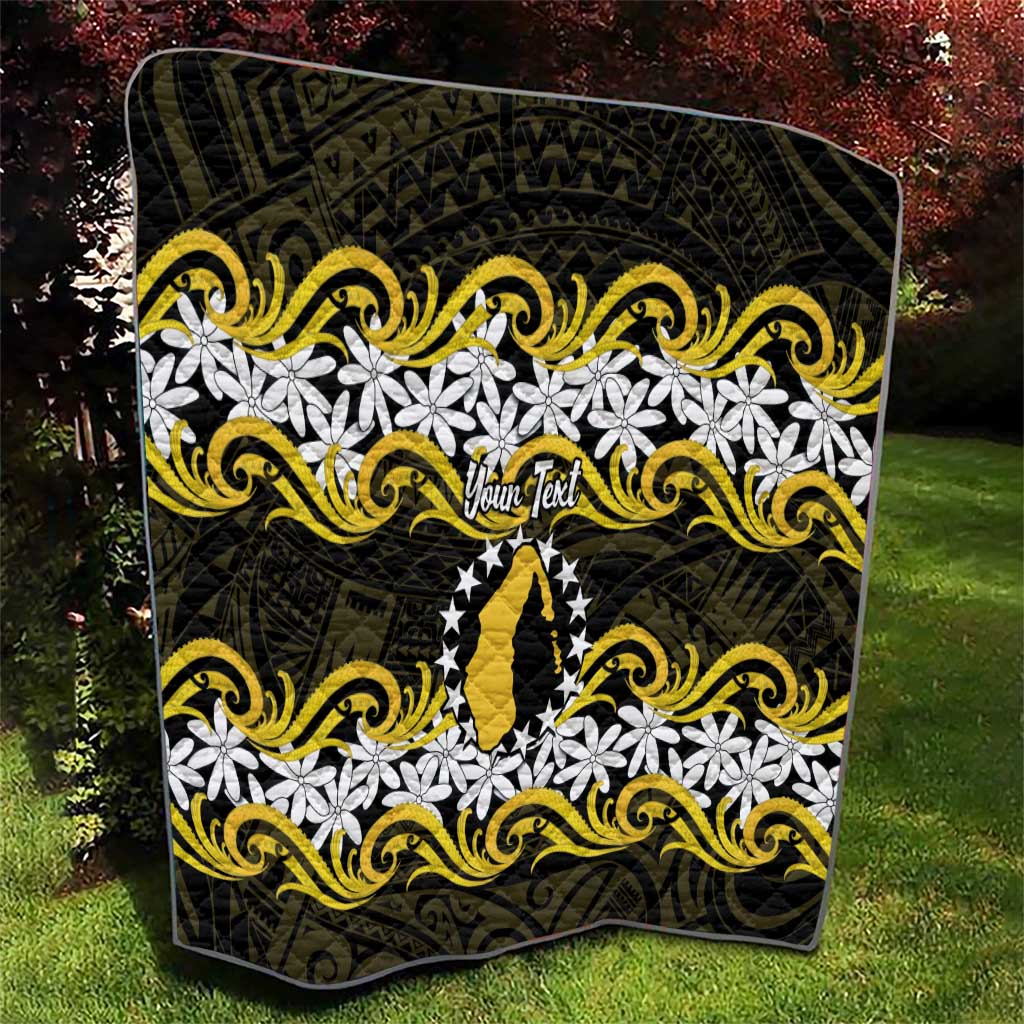 Personalised Cook Islands Aitutaki Quilt Tiare Maori Polynesian Waves Tattoo