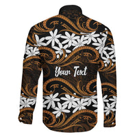 Personalised Cook Islands Rakahanga Family Matching Off Shoulder Maxi Dress and Hawaiian Shirt Tiare Maori Polynesian Waves Tattoo LT14 - Polynesian Pride