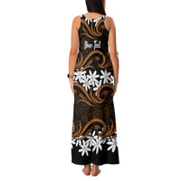 Personalised Cook Islands Rakahanga Family Matching Tank Maxi Dress and Hawaiian Shirt Tiare Maori Polynesian Waves Tattoo LT14 - Polynesian Pride