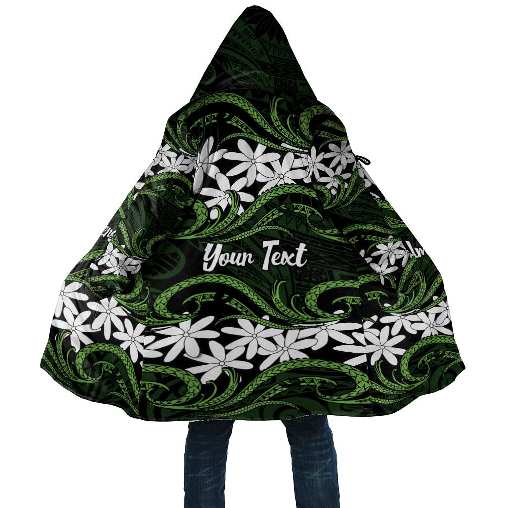 Personalised Cook Islands Palmerston Cloak Tiare Maori Polynesian Waves Tattoo