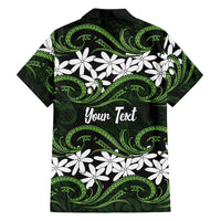 Personalised Cook Islands Palmerston Family Matching Summer Maxi Dress and Hawaiian Shirt Tiare Maori Polynesian Waves Tattoo LT14 - Polynesian Pride