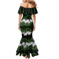 Personalised Cook Islands Palmerston Mermaid Dress Tiare Maori Polynesian Waves Tattoo