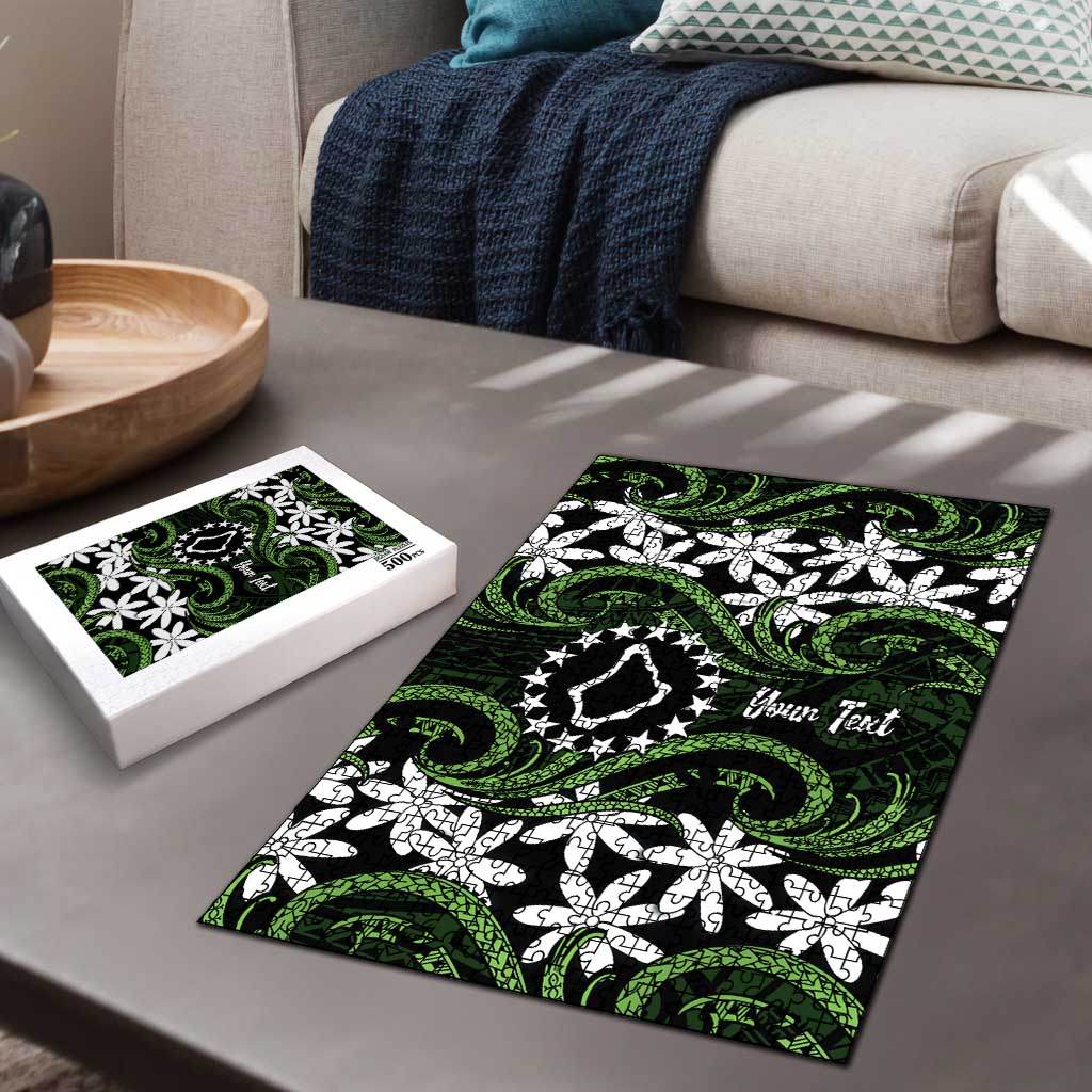 Personalised Cook Islands Palmerston Puzzle Tiare Maori Polynesian Waves Tattoo