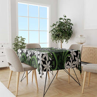 Personalised Cook Islands Palmerston Tablecloth Tiare Maori Polynesian Waves Tattoo