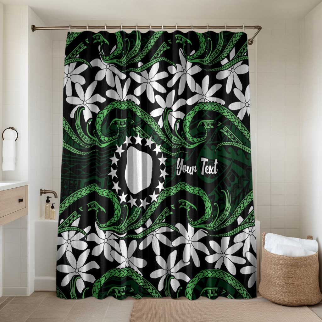 Personalised Cook Islands Mitiaro Bathroom Set Tiare Maori Polynesian Waves Tattoo